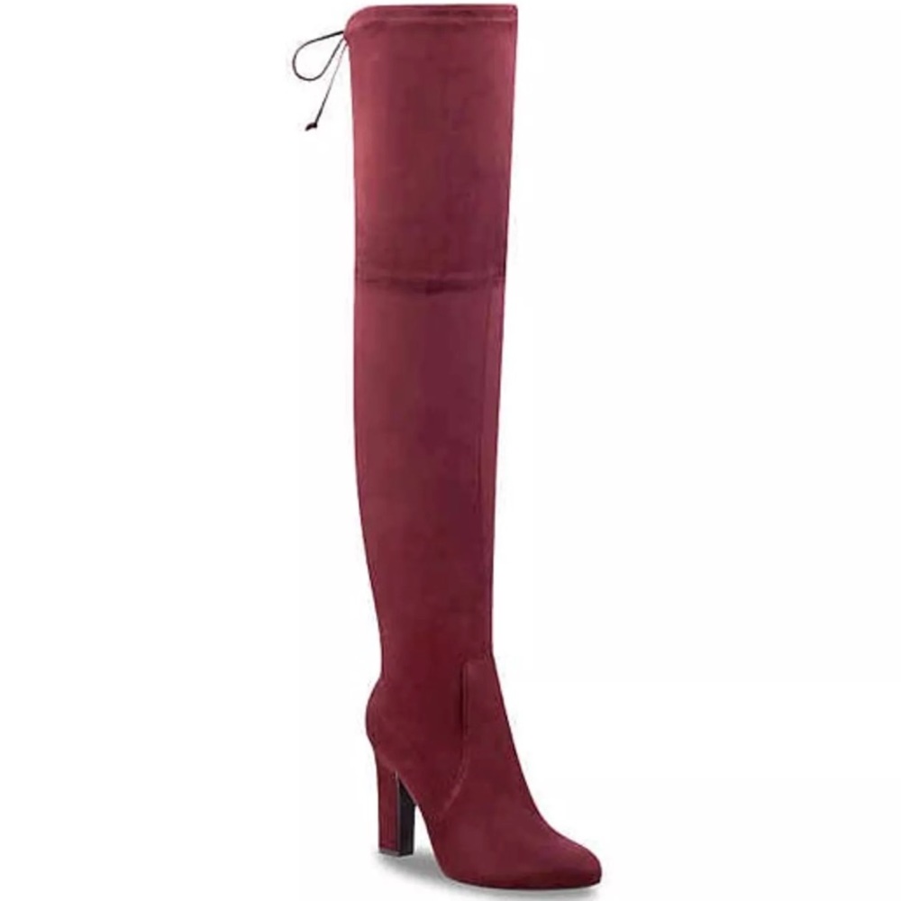 UNISA SIZE 6 OTK MAROON BOOTS